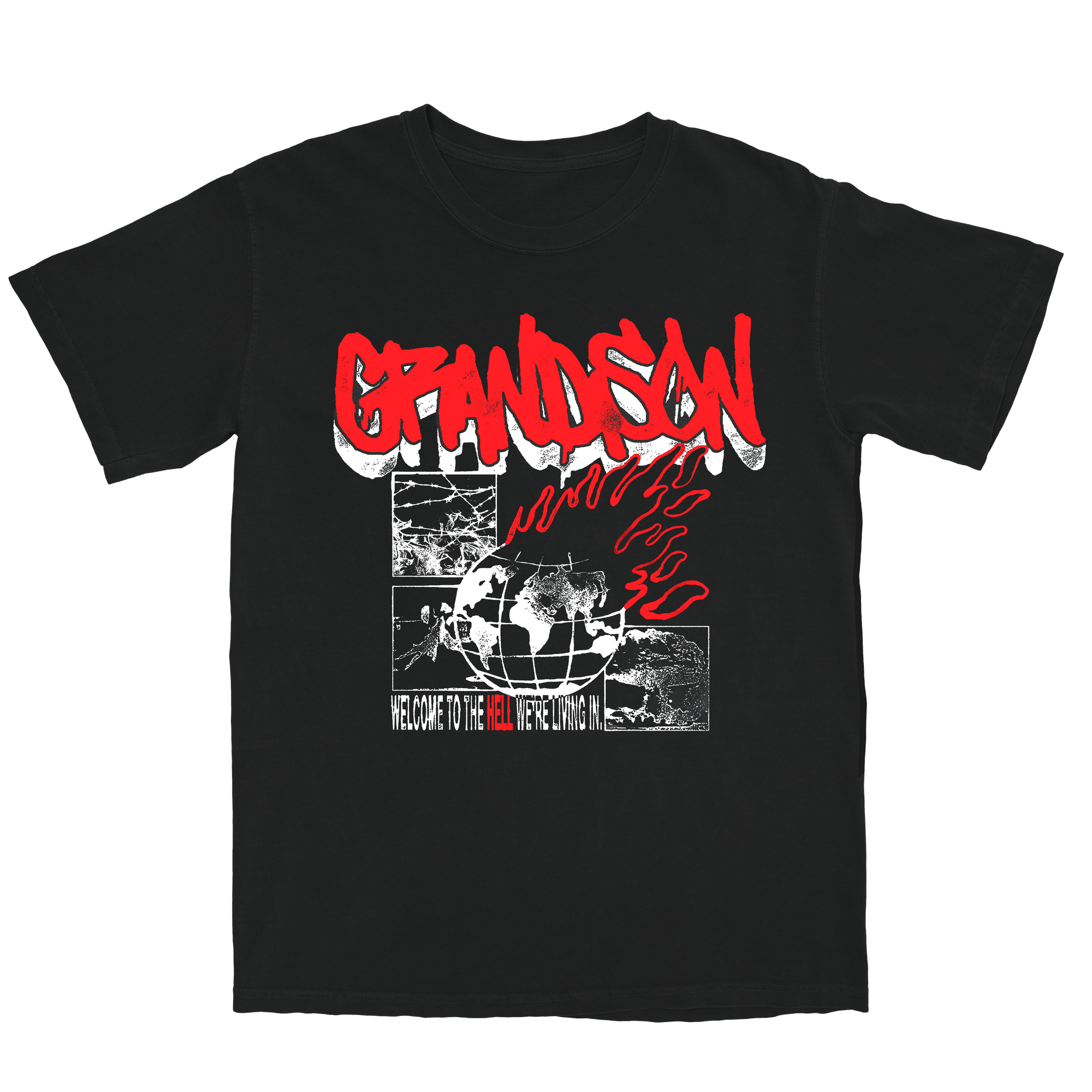 BURNING WORLD TEE (BLACK)