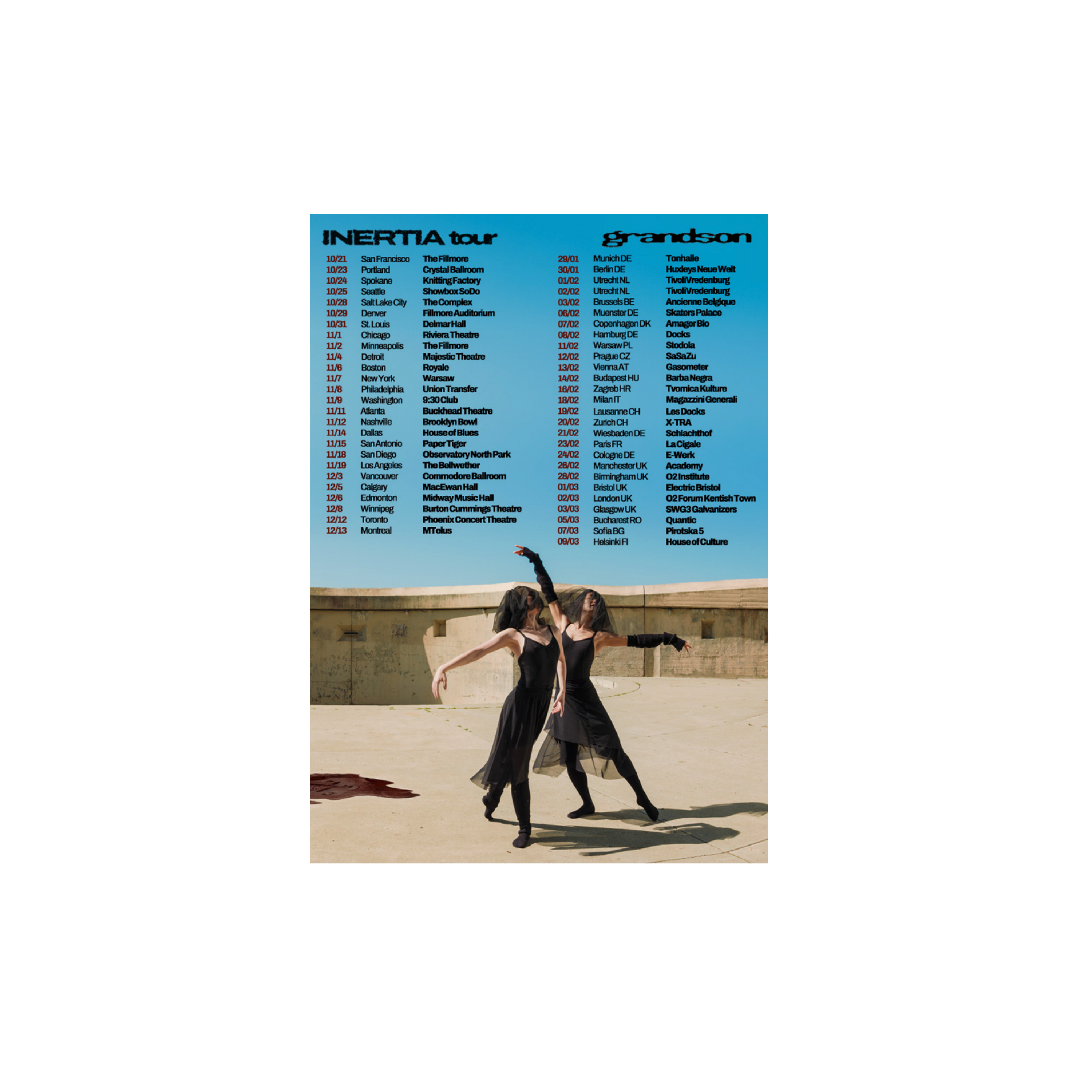 INERTIA TOUR POSTER